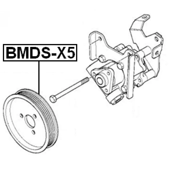 BMDS-X5 FEBEST Ременный шкив, насос гидроусилителя (фото 4)