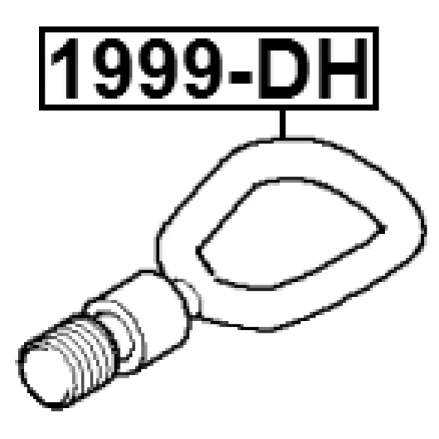 1999-DH FEBEST Буксирный крюк (фото 3)