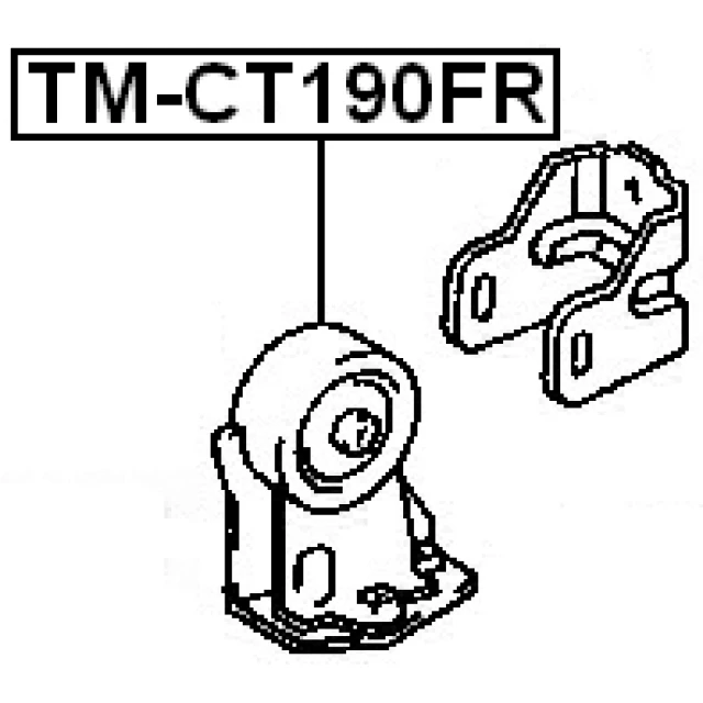 TM-CT190FR FEBEST Подвеска, двигатель (фото 3)