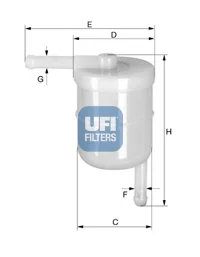 31.022.00 UFI Топливный фильтр (фото 1)