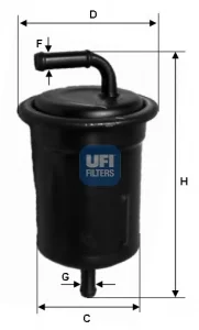 31.521.00 UFI Топливный фильтр (фото 1)