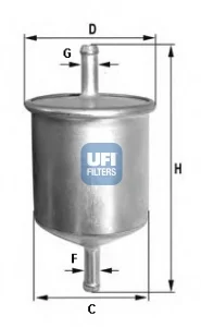 31.582.00 UFI Топливный фильтр (фото 1)