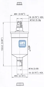 31.675.00 UFI Топливный фильтр (фото 1)