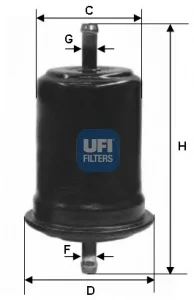 31.727.00 UFI Топливный фильтр (фото 1)