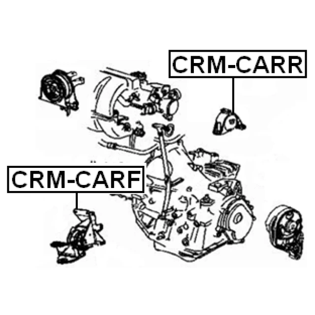 CRM-CARR FEBEST Подвеска, двигатель (фото 4)