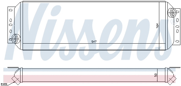 90730 NISSENS масляный радиатор, двигательное масло (фото 6)