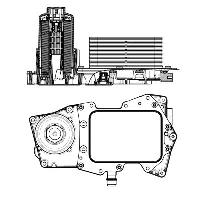 31827 NRF Масляный радиатор, двигательное масло (фото 1)