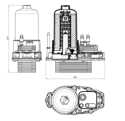 31831 NRF Масляный радиатор, двигательное масло (фото 5)