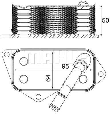 CLC 12 001S KNECHT/MAHLE Масляный радиатор, двигательное масло (фото 1)