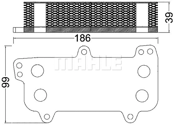 CLC 187 000S KNECHT/MAHLE Масляный радиатор, двигательное масло (фото 1)