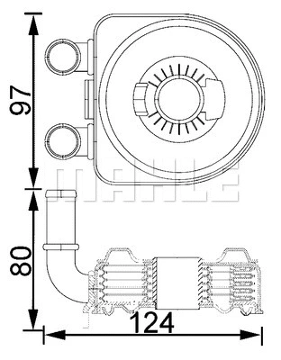 CLC 193 000S KNECHT/MAHLE Масляный радиатор, двигательное масло (фото 1)