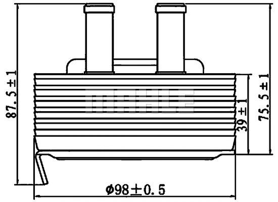 CLC 197 000S KNECHT/MAHLE Масляный радиатор, двигательное масло (фото 1)