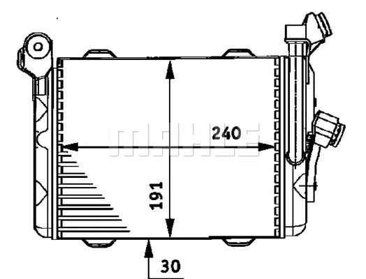 CLC 33 000P KNECHT/MAHLE Масляный радиатор, двигательное масло (фото 1)