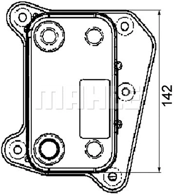 CLC 38 000P KNECHT/MAHLE Масляный радиатор, двигательное масло (фото 1)