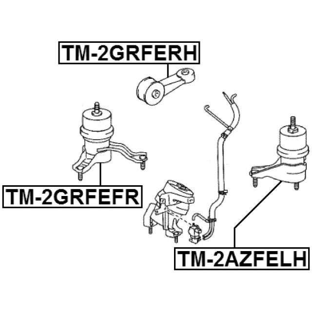 TM-2GRFEFR FEBEST Подвеска, двигатель (фото 4)