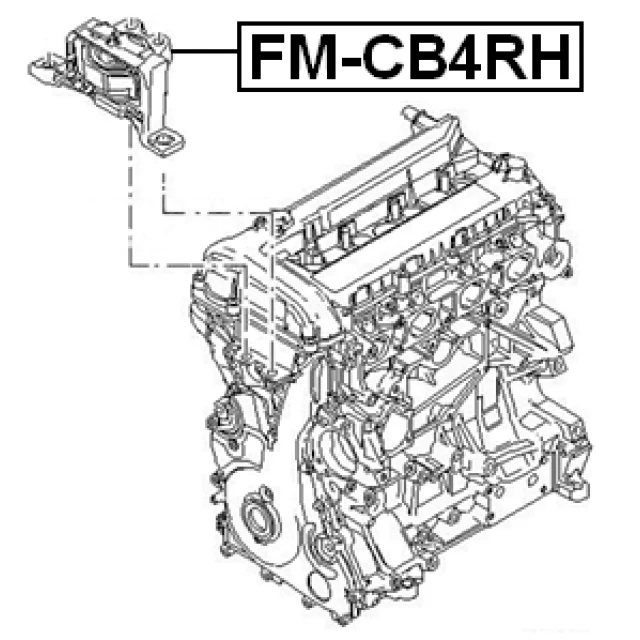 FM-CB4RH FEBEST Подвеска, двигатель (фото 4)