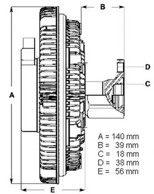LK001 BERU Вентилятор охлаждения радиатора (двигателя) (фото 1)