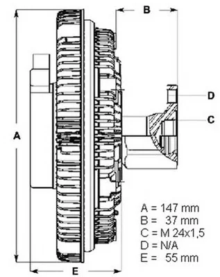 LK002 BERU Вентилятор охлаждения радиатора (двигателя) (фото 1)