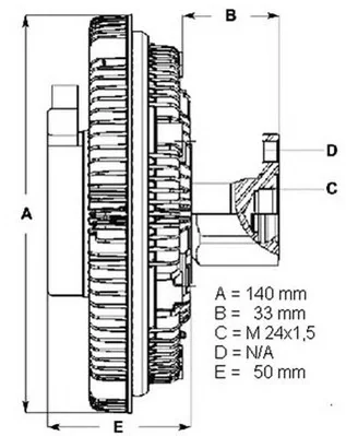 LK005 BERU Вентилятор охлаждения радиатора (двигателя) (фото 2)