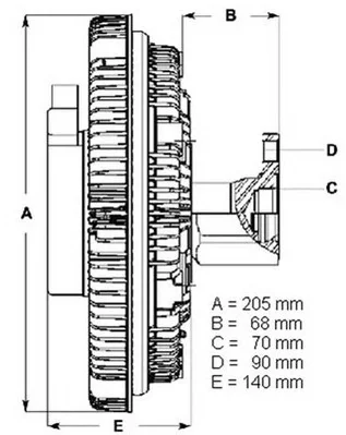 LK029 BERU Вентилятор охлаждения радиатора (двигателя) (фото 2)