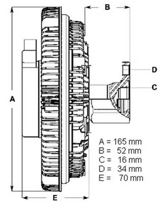 LK040 BERU Вентилятор охлаждения радиатора (двигателя) (фото 2)