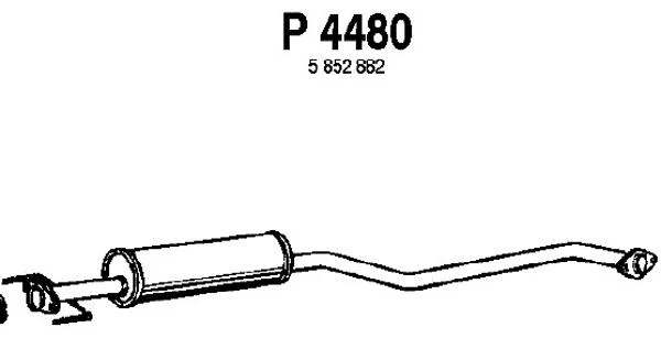 P4480 FENNO Средний глушитель выхлопных газов (фото 3)