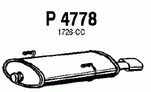 P4778 FENNO Глушитель выхлопных газов конечный (фото 2)