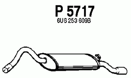 P5717 FENNO Глушитель выхлопных газов конечный (фото 2)