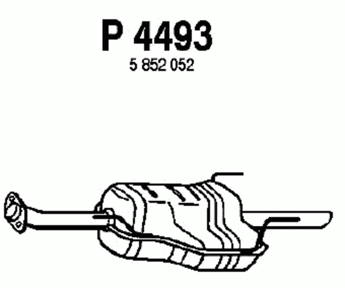 P4493 FENNO Глушитель выхлопных газов конечный (фото 2)