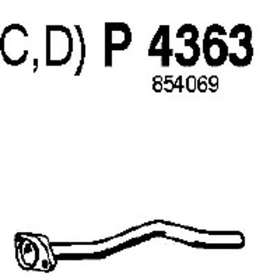 P4363 FENNO Труба выхлопного газа (фото 3)