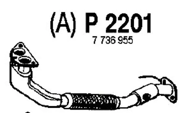 P2201 FENNO Труба выхлопного газа (фото 3)