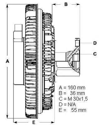 LK060 BERU Вентилятор охлаждения радиатора (двигателя) (фото 1)