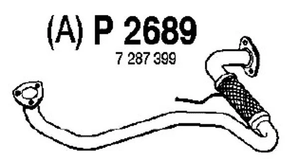 P2689 FENNO Труба выхлопного газа (фото 3)