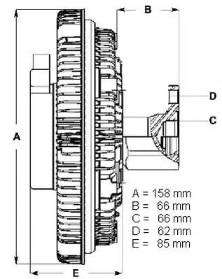 LK081 BERU Вентилятор охлаждения радиатора (двигателя) (фото 1)