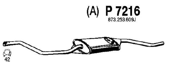 P7216 FENNO Глушитель выхлопных газов конечный (фото 3)