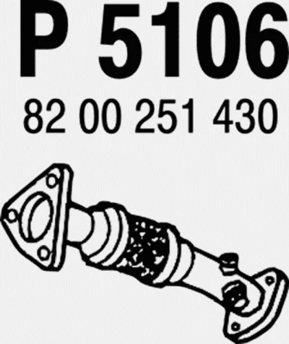 P5106 FENNO Труба выхлопного газа (фото 2)