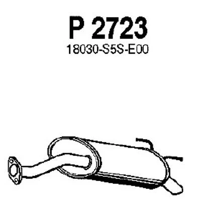 P2723 FENNO Глушитель выхлопных газов конечный (фото 3)