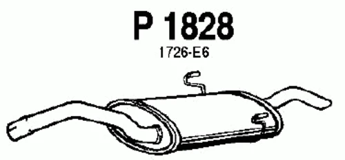 P1828 FENNO Глушитель выхлопных газов конечный (фото 2)