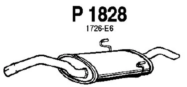 P1828 FENNO Глушитель выхлопных газов конечный (фото 3)