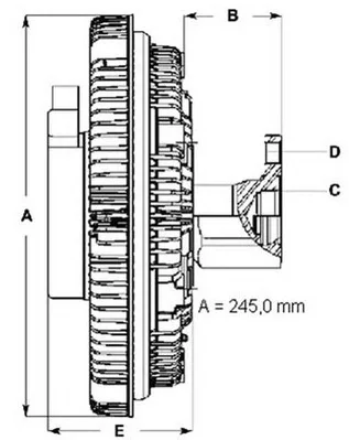 LK086 BERU Вентилятор охлаждения радиатора (двигателя) (фото 2)