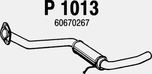 P1013 FENNO Средний глушитель выхлопных газов (фото 2)