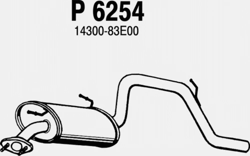 P6254 FENNO Глушитель выхлопных газов конечный (фото 2)