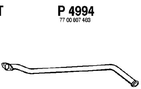 P4994 FENNO Труба выхлопного газа (фото 3)