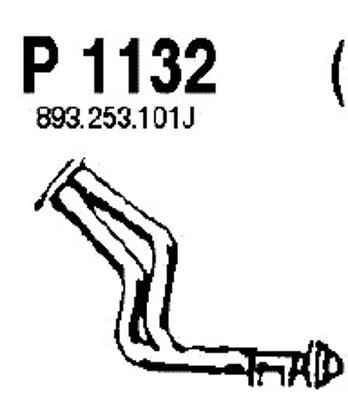 P1132 FENNO Труба выхлопного газа (фото 3)