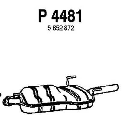 P4481 FENNO Глушитель выхлопных газов конечный (фото 3)