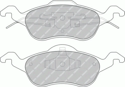 FDB1318B FERODO Комплект тормозных колодок, дисковый тормоз (фото 2)