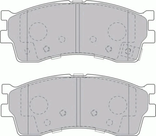 FDB1602 FERODO Комплект тормозных колодок, дисковый тормоз (фото 3)