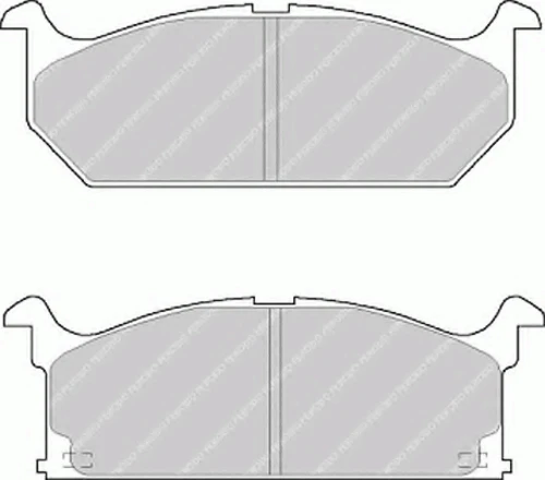 FDB528 FERODO Комплект тормозных колодок, дисковый тормоз (фото 2)
