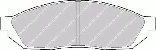 FDB208 FERODO Комплект тормозных колодок, дисковый тормоз (фото 3)
