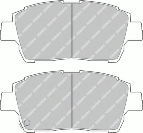 FDB1392 FERODO Комплект тормозных колодок, дисковый тормоз (фото 4)